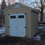8x10 Gable Waterford WI with glass in the doors